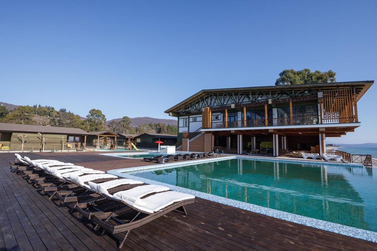 Green Terrace New Athos Bagian luar foto